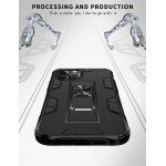 Wholesale Military Grade Armor Protection Stand Magnetic Feature Case for iPhone 12 Pro Max 6.7 (Black)